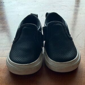 Vans Kids Slip-On Sneakers in Black and White
